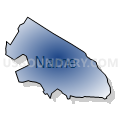 Parkton township, Robeson County, North Carolina (Radial Fill with Shadow)