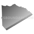 Pink Hill township, Lenoir County, North Carolina (Gray Gradient Fill with Shadow)