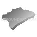 Roanoke township, Northampton County, North Carolina (Gray Gradient Fill with Shadow)