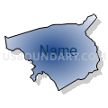 Morgan township, Rutherford County, North Carolina (Radial Fill with Shadow)