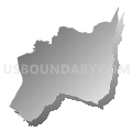 Township 3, Upper, Chowan County, North Carolina (Gray Gradient Fill with Shadow)