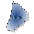 Unity township, Rowan County, North Carolina (Radial Fill with Shadow)