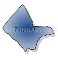 Quewhiffle township, Hoke County, North Carolina (Radial Fill with Shadow)
