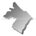 Harnett township, New Hanover County, North Carolina (Gray Gradient Fill with Shadow)