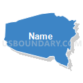 Burgaw township, Pender County, North Carolina (Solid Fill with Shadow)