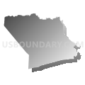 Union township, Pender County, North Carolina (Gray Gradient Fill with Shadow)