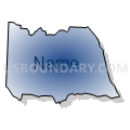 North Buck Shoals township, Yadkin County, North Carolina (Radial Fill with Shadow)