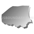 Township 2, Jonesboro, Lee County, North Carolina (Gray Gradient Fill with Shadow)