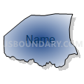 Township 2, Jonesboro, Lee County, North Carolina (Radial Fill with Shadow)