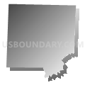 Coleridge township, Randolph County, North Carolina (Gray Gradient Fill with Shadow)