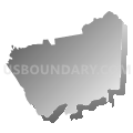 Edwards township, Wilkes County, North Carolina (Gray Gradient Fill with Shadow)