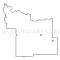 Halliday UT, Dunn County, North Dakota (Light Gray Border)