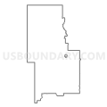Killdeer UT, Dunn County, North Dakota (Light Gray Border)