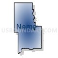 Killdeer UT, Dunn County, North Dakota (Radial Fill with Shadow)