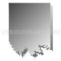 Winona township, Grant County, North Dakota (Gray Gradient Fill with Shadow)