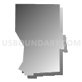 Medora city, Billings County, North Dakota (Gray Gradient Fill with Shadow)