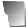 Fort Yates city, Sioux County, North Dakota (Gray Gradient Fill with Shadow)