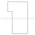 Barney city, Richland County, North Dakota (Light Gray Border)