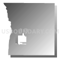 Bear Creek township, Dickey County, North Dakota (Gray Gradient Fill with Shadow)