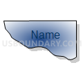Southwest Mountrail UT, Mountrail County, North Dakota (Radial Fill with Shadow)