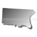 Mead township, Belmont County, Ohio (Gray Gradient Fill with Shadow)