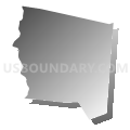 Washington township, Warren County, Ohio (Gray Gradient Fill with Shadow)