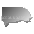 North Marshall CCD, Marshall County, Oklahoma (Gray Gradient Fill with Shadow)