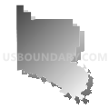 Seminole South CCD, Seminole County, Oklahoma (Gray Gradient Fill with Shadow)