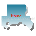 Hitchita-Pierce CCD, McIntosh County, Oklahoma (Blue Gradient Fill with Shadow)