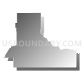 Guymon CCD, Texas County, Oklahoma (Gray Gradient Fill with Shadow)