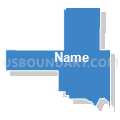 Tulsa CCD, Tulsa County, Oklahoma (Solid Fill with Shadow)