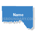 North Alfalfa CCD, Alfalfa County, Oklahoma (Solid Fill with Shadow)