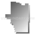 Vinita East CCD, Craig County, Oklahoma (Gray Gradient Fill with Shadow)