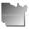 Minco CCD, Grady County, Oklahoma (Gray Gradient Fill with Shadow)