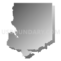 Pawhuska CCD, Osage County, Oklahoma (Gray Gradient Fill with Shadow)