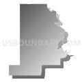 Coweta CCD, Wagoner County, Oklahoma (Gray Gradient Fill with Shadow)