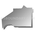 Scalp Level borough, Cambria County, Pennsylvania (Gray Gradient Fill with Shadow)