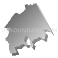 Reading township, Adams County, Pennsylvania (Gray Gradient Fill with Shadow)