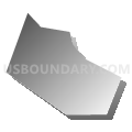 Mapleton borough, Huntingdon County, Pennsylvania (Gray Gradient Fill with Shadow)