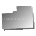Blooming Valley borough, Crawford County, Pennsylvania (Gray Gradient Fill with Shadow)