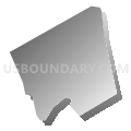 Lansdowne borough, Delaware County, Pennsylvania (Gray Gradient Fill with Shadow)