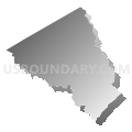 Middletown township, Delaware County, Pennsylvania (Gray Gradient Fill with Shadow)