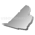Union township, Huntingdon County, Pennsylvania (Gray Gradient Fill with Shadow)
