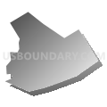 Upper Chichester township, Delaware County, Pennsylvania (Gray Gradient Fill with Shadow)