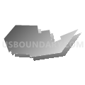 Avis borough, Clinton County, Pennsylvania (Gray Gradient Fill with Shadow)