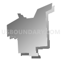 Loganton borough, Clinton County, Pennsylvania (Gray Gradient Fill with Shadow)