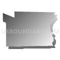 Smethport borough, McKean County, Pennsylvania (Gray Gradient Fill with Shadow)