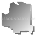 Bloom township, Clearfield County, Pennsylvania (Gray Gradient Fill with Shadow)