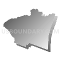 Morris township, Greene County, Pennsylvania (Gray Gradient Fill with Shadow)