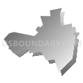 Jacobus borough, York County, Pennsylvania (Gray Gradient Fill with Shadow)